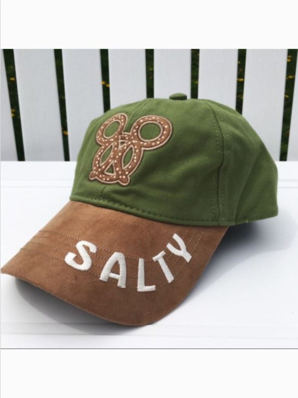 Disney Mickey Pretzel Salty Baseball Cap NWT